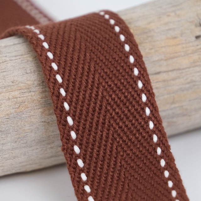 Sangle Points 30MM Marron - Maison Klem